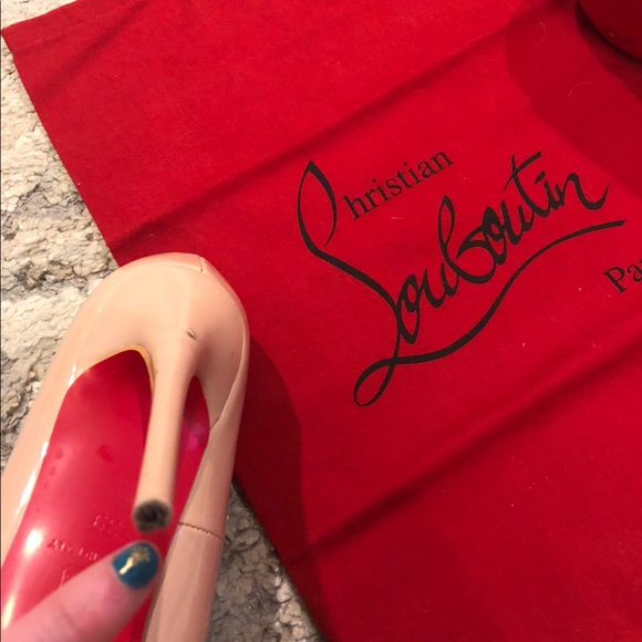 Christian Louboutin “Decollete” 85mm Patent Leather Red Sole Pumps size euro 39 - Picture 7 of 15